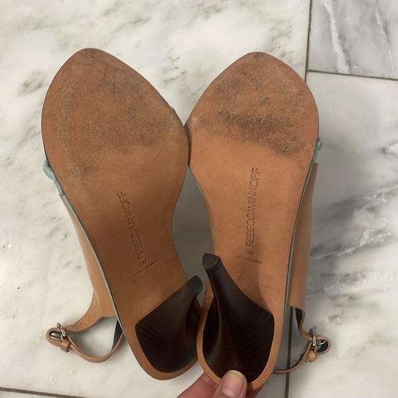 Rebecca Minkoff color block heels size 7 - Picture 10 of 11